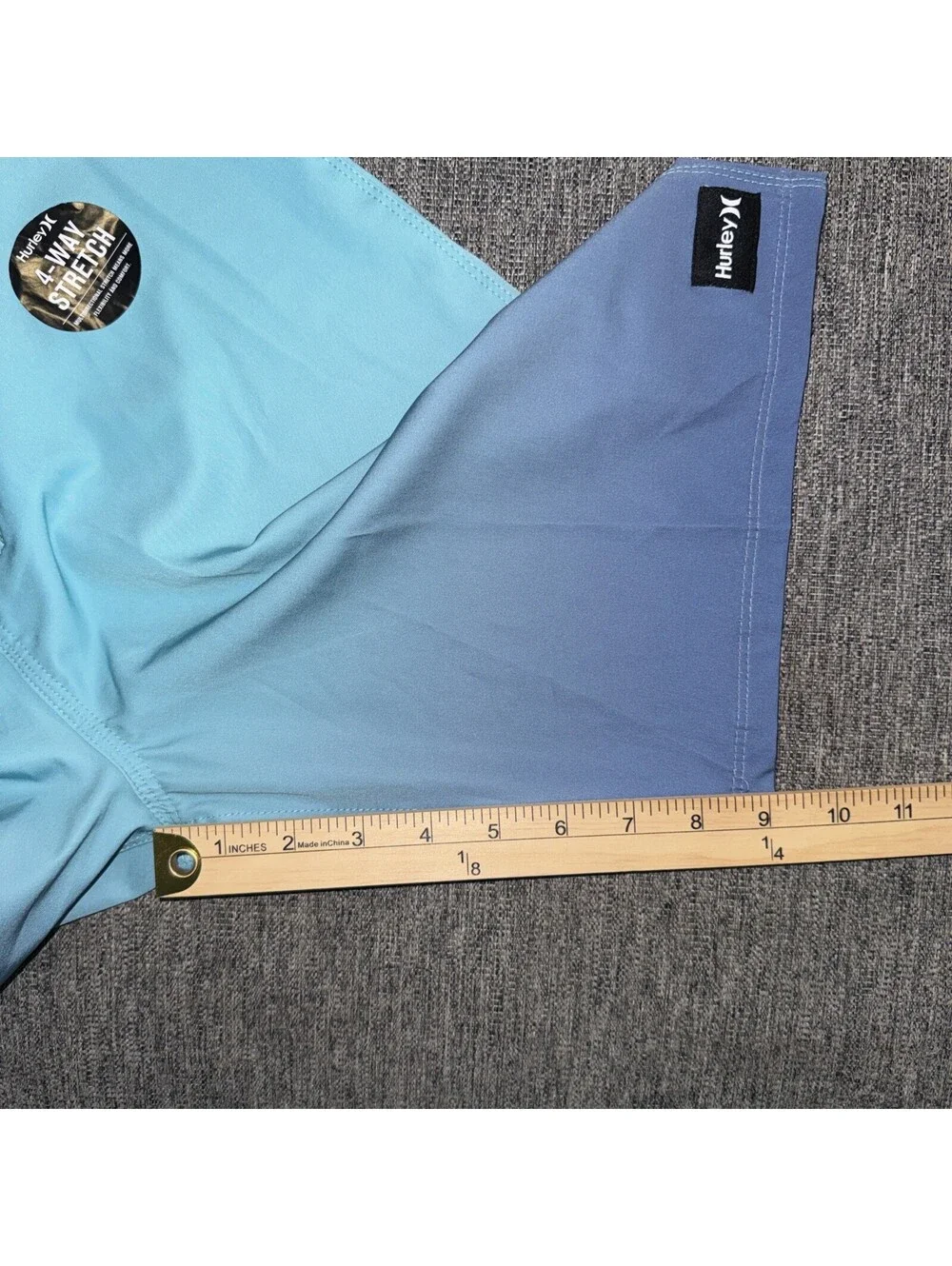 Hurley Boys XL Fits Adult Small 4-Way Stretch Hybrid Shorts Mint Candy New